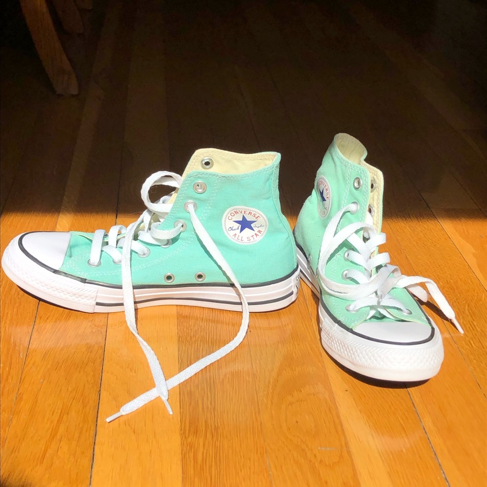 High Top Seafoam Green Converse